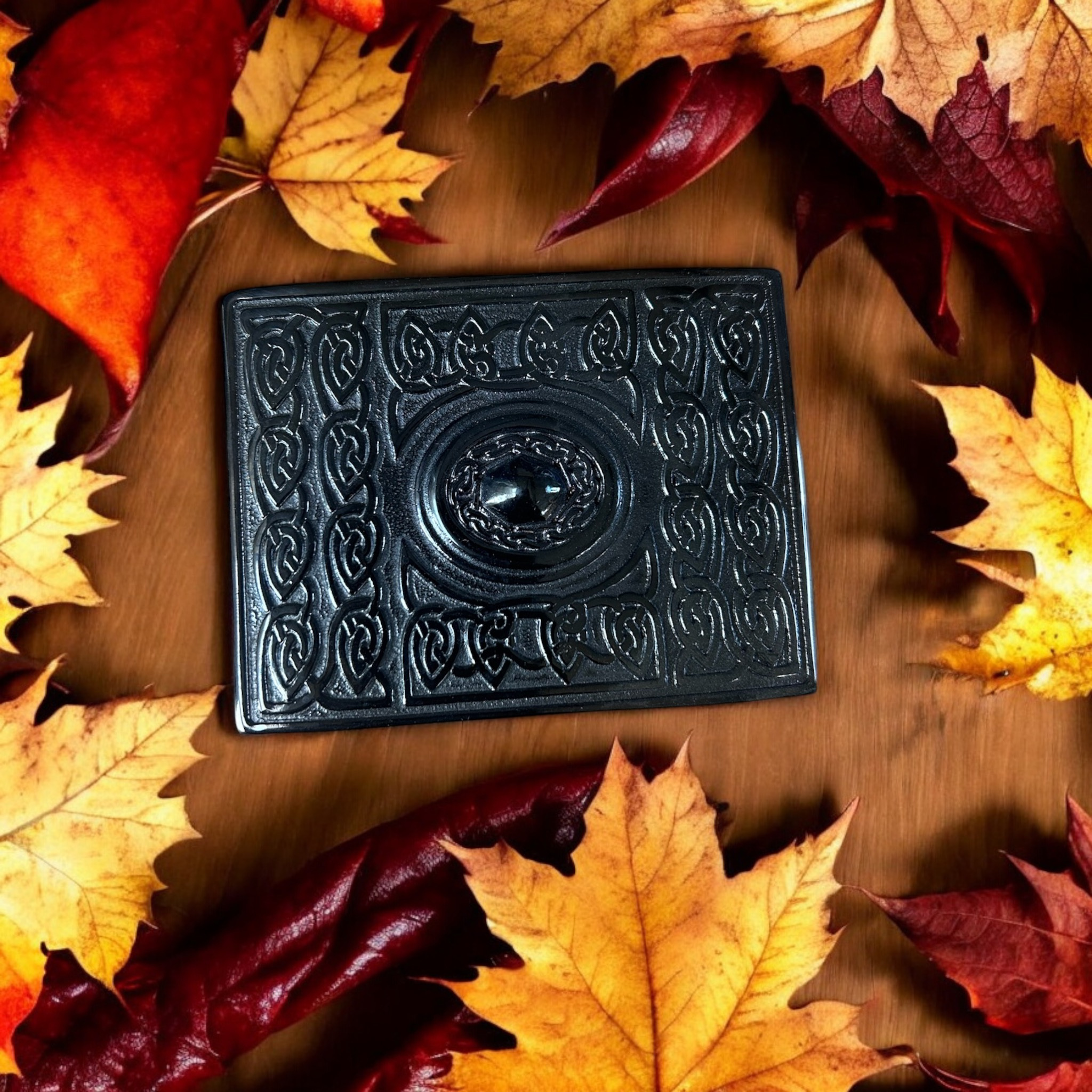celtic torque black plated buckle