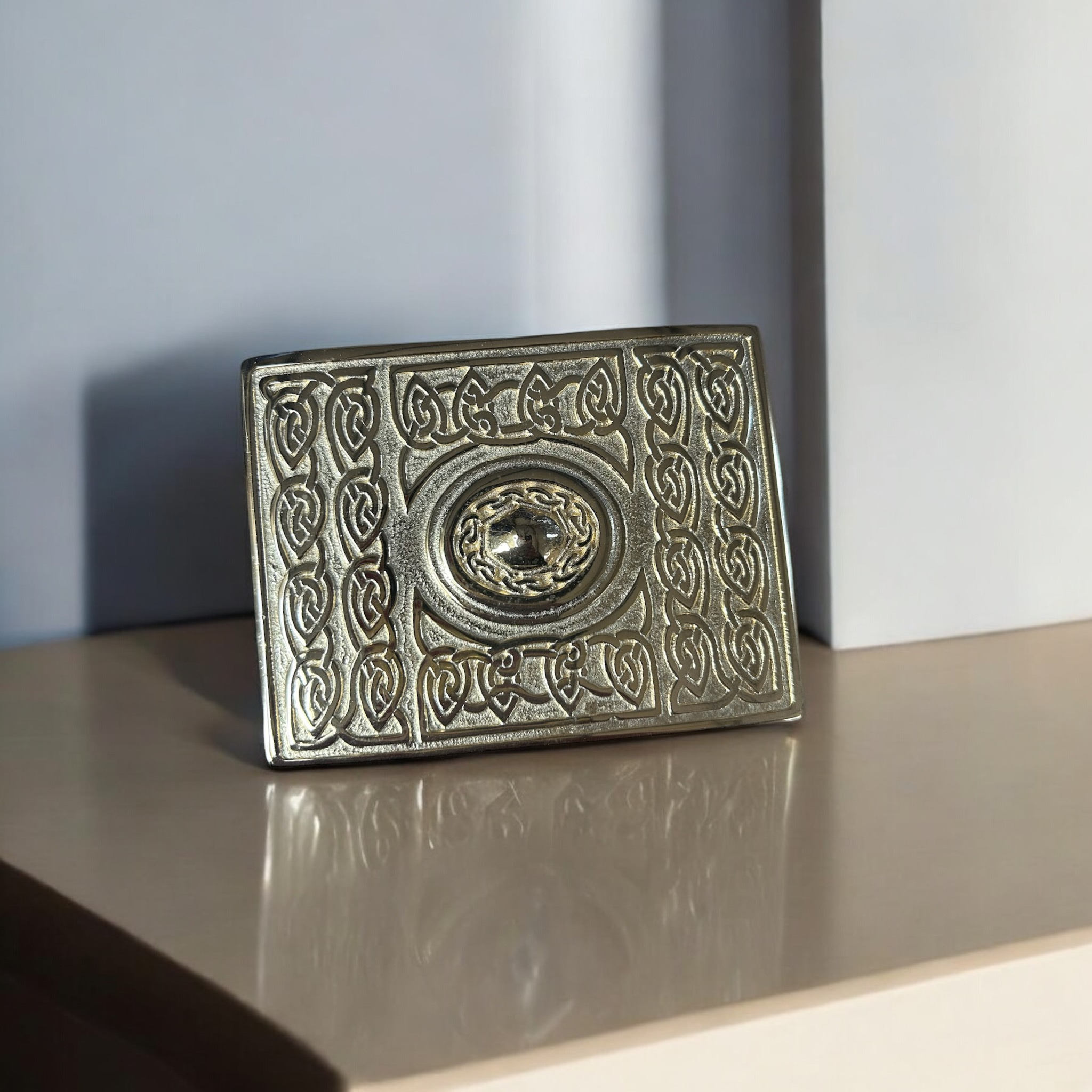 Celtic torque gold plated buckle