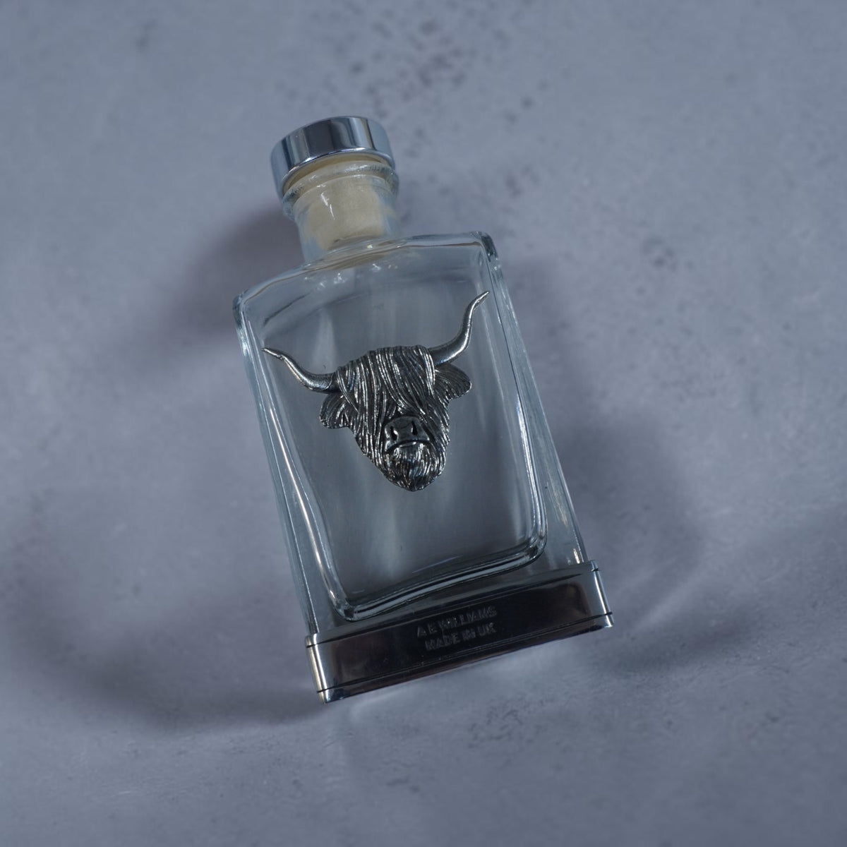 highland cow hip flask