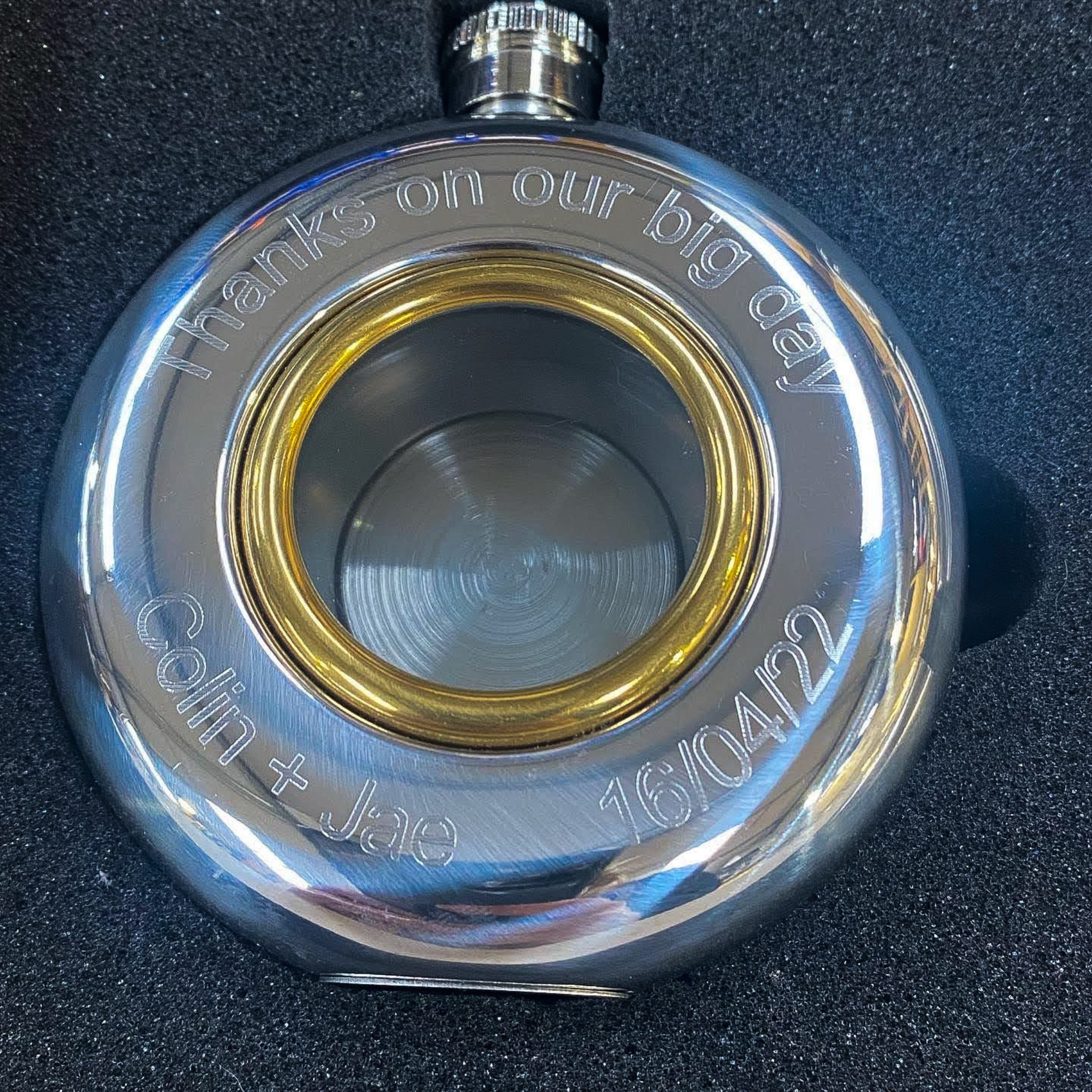 Hip Flask Engraving