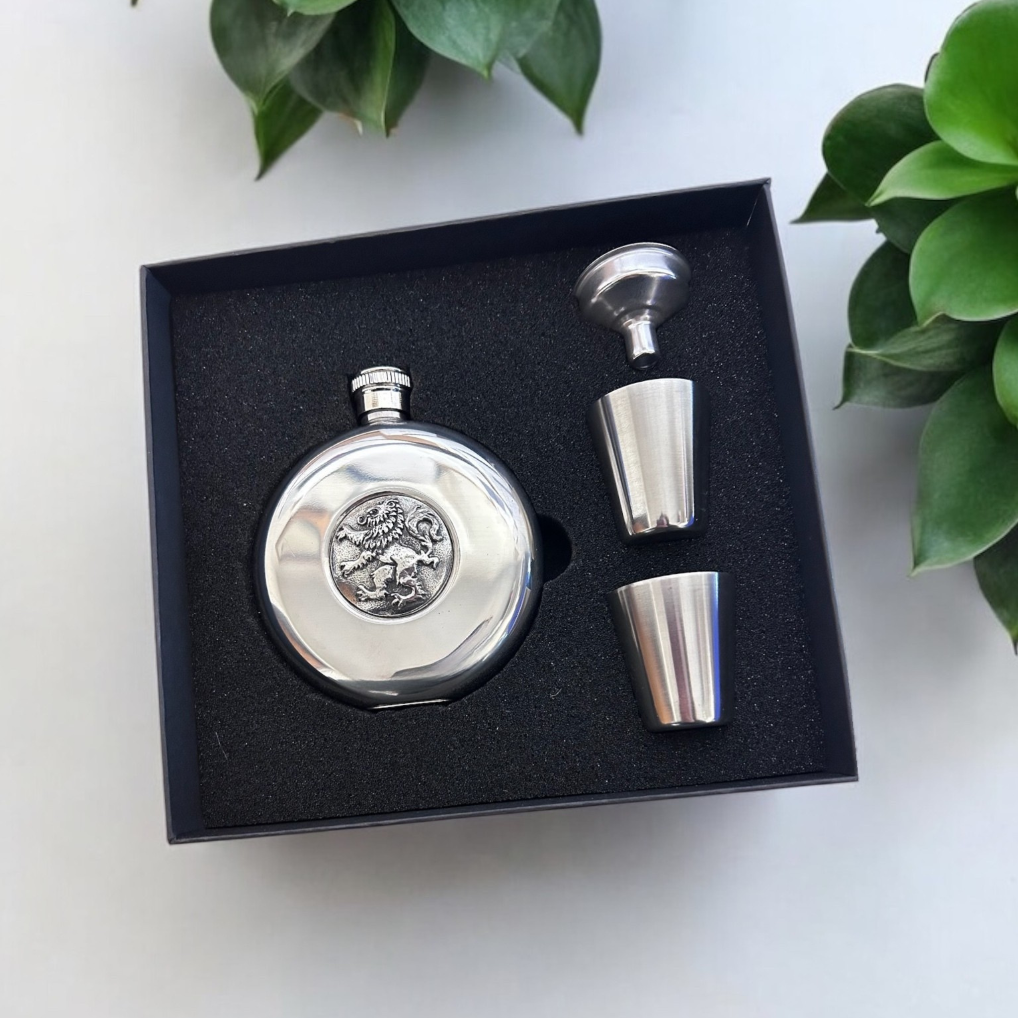 Lion Rampant Hip Flask