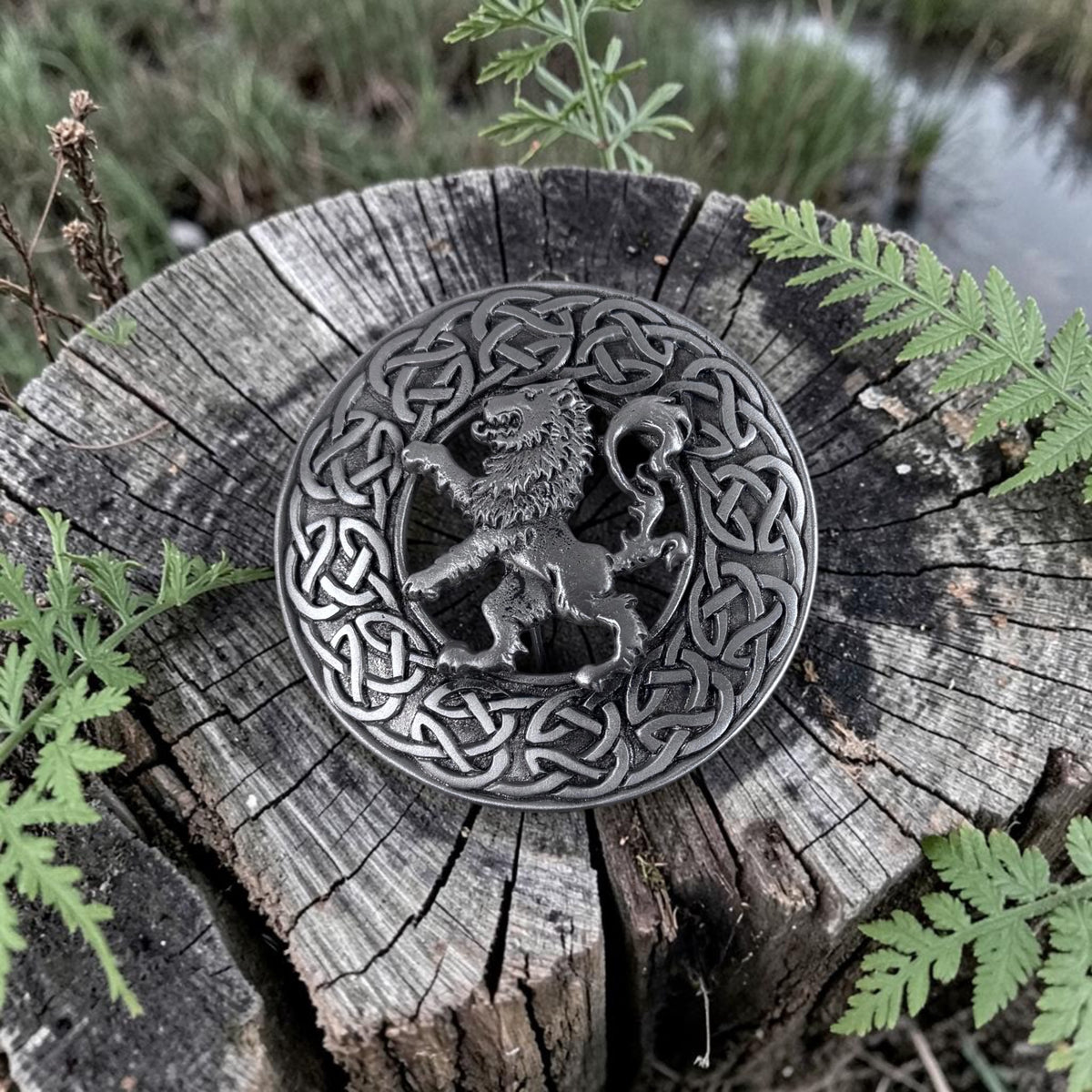 Scottish Plaid Brooch Antique
