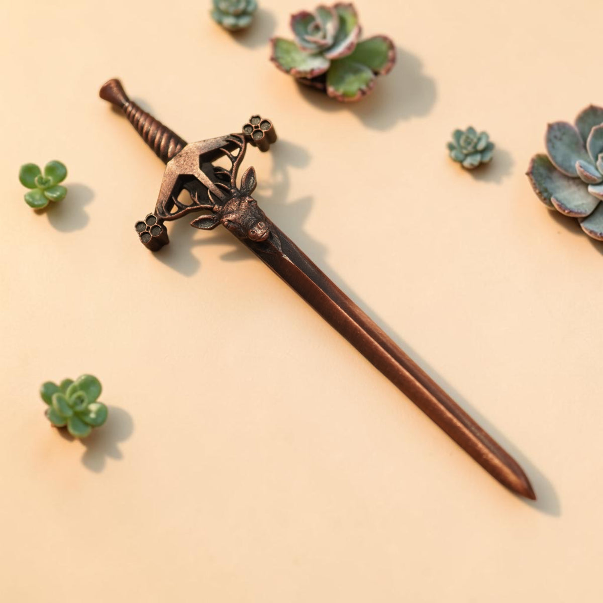 Scottish Stag Kilt pin Copper