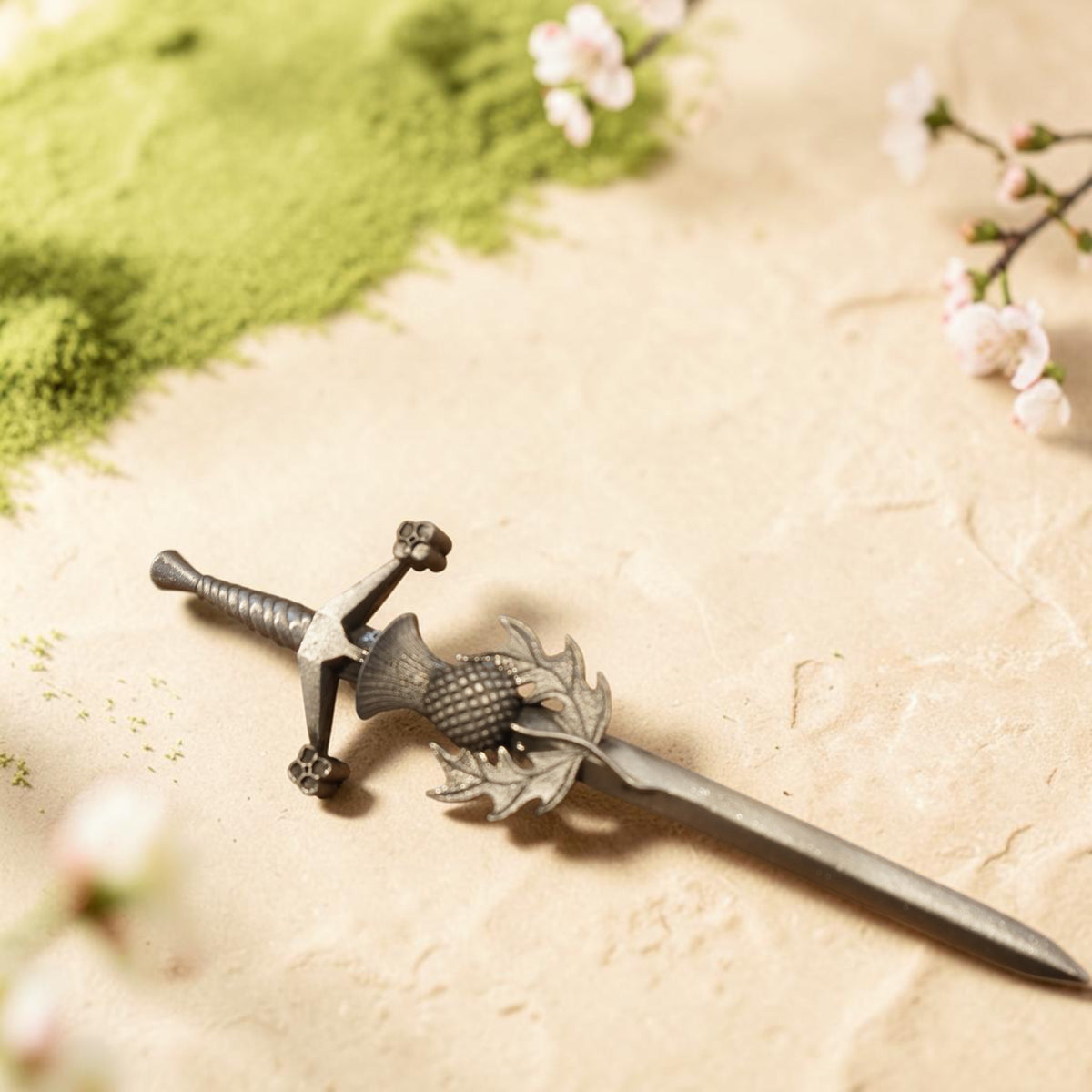 Scottish Thistle Antique Kilt pin