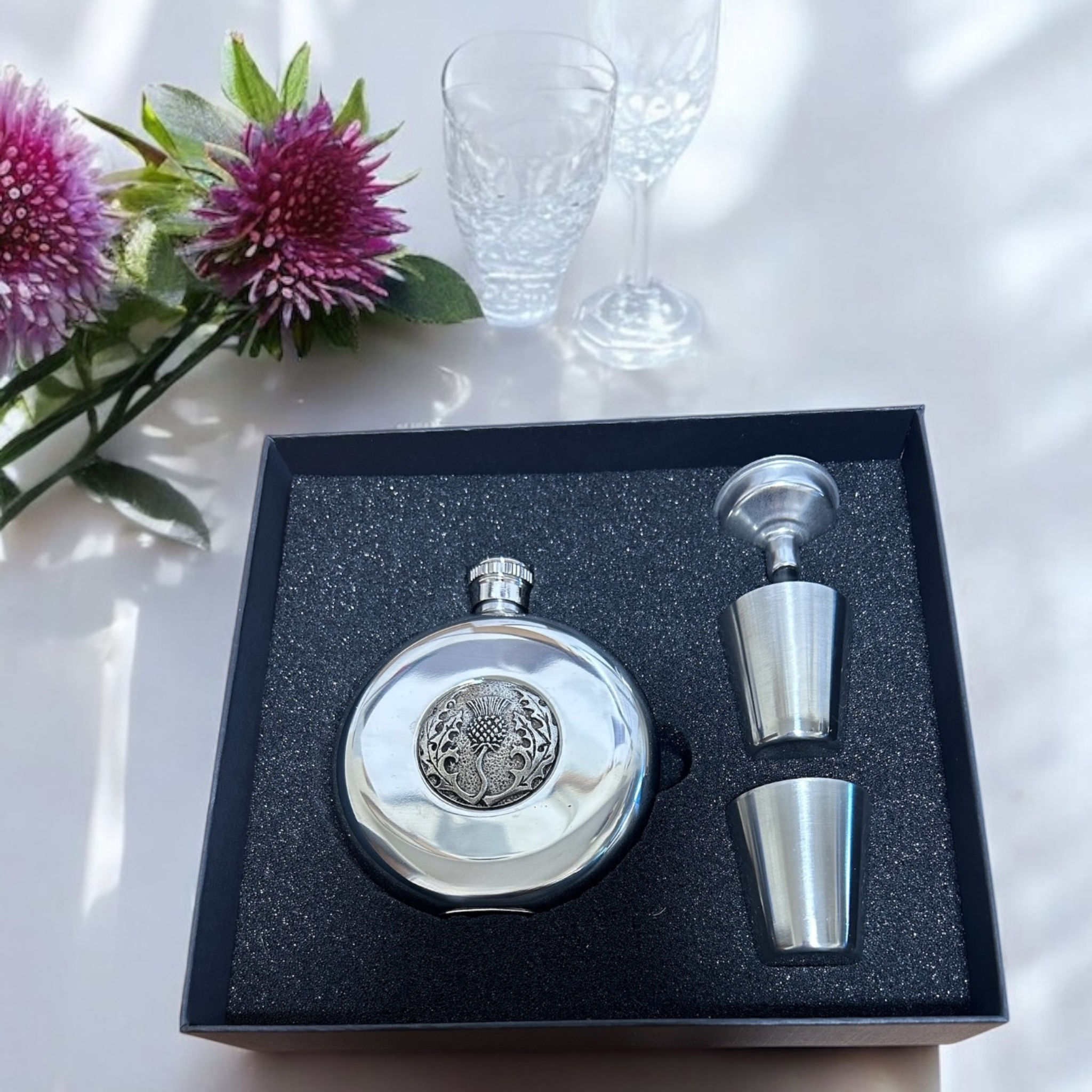 Thistle Hip Flask