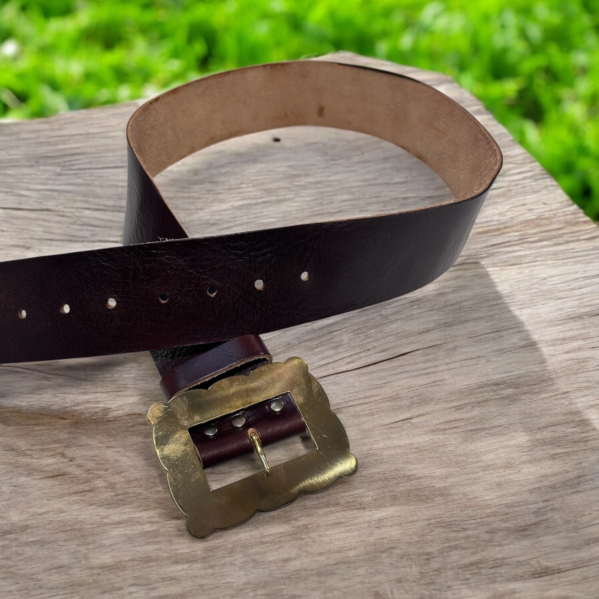 Brass Scalloped Kilt Belt