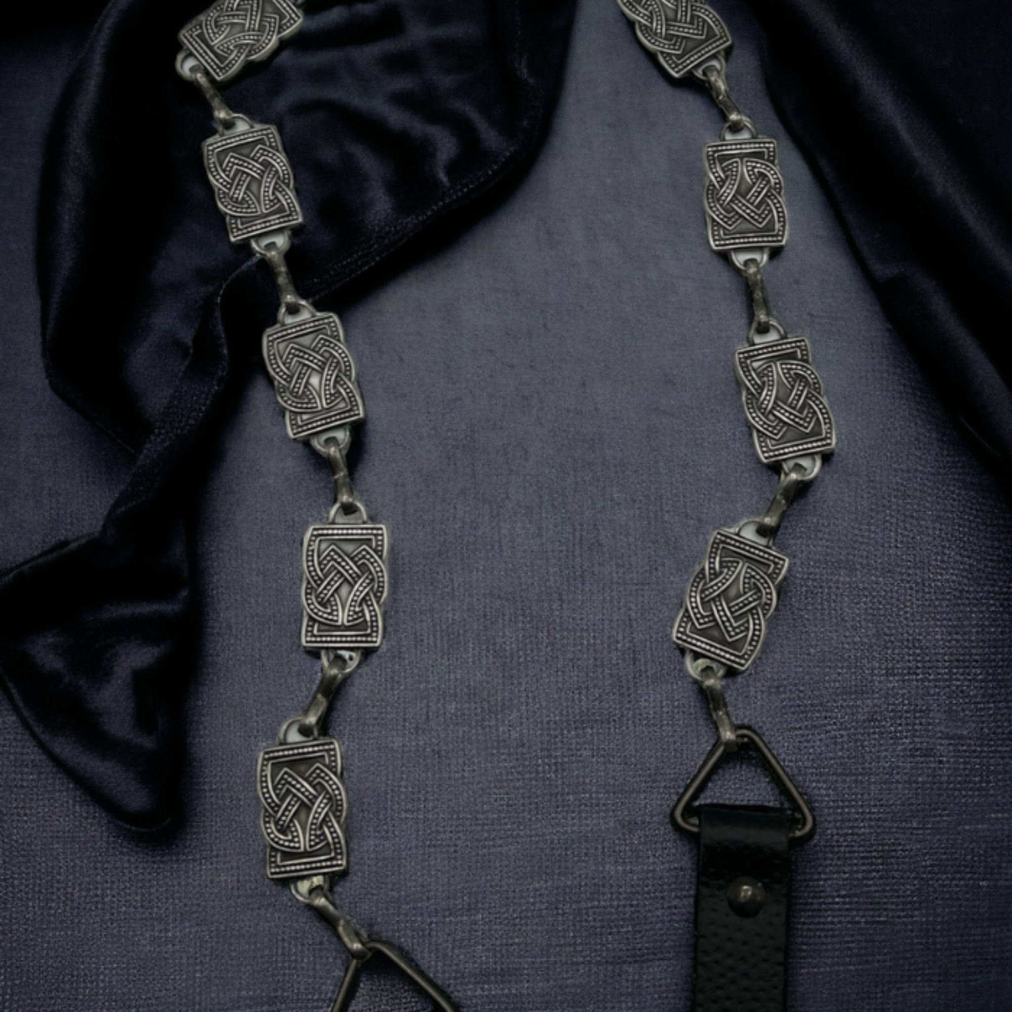 Celtic link sporran chain antique