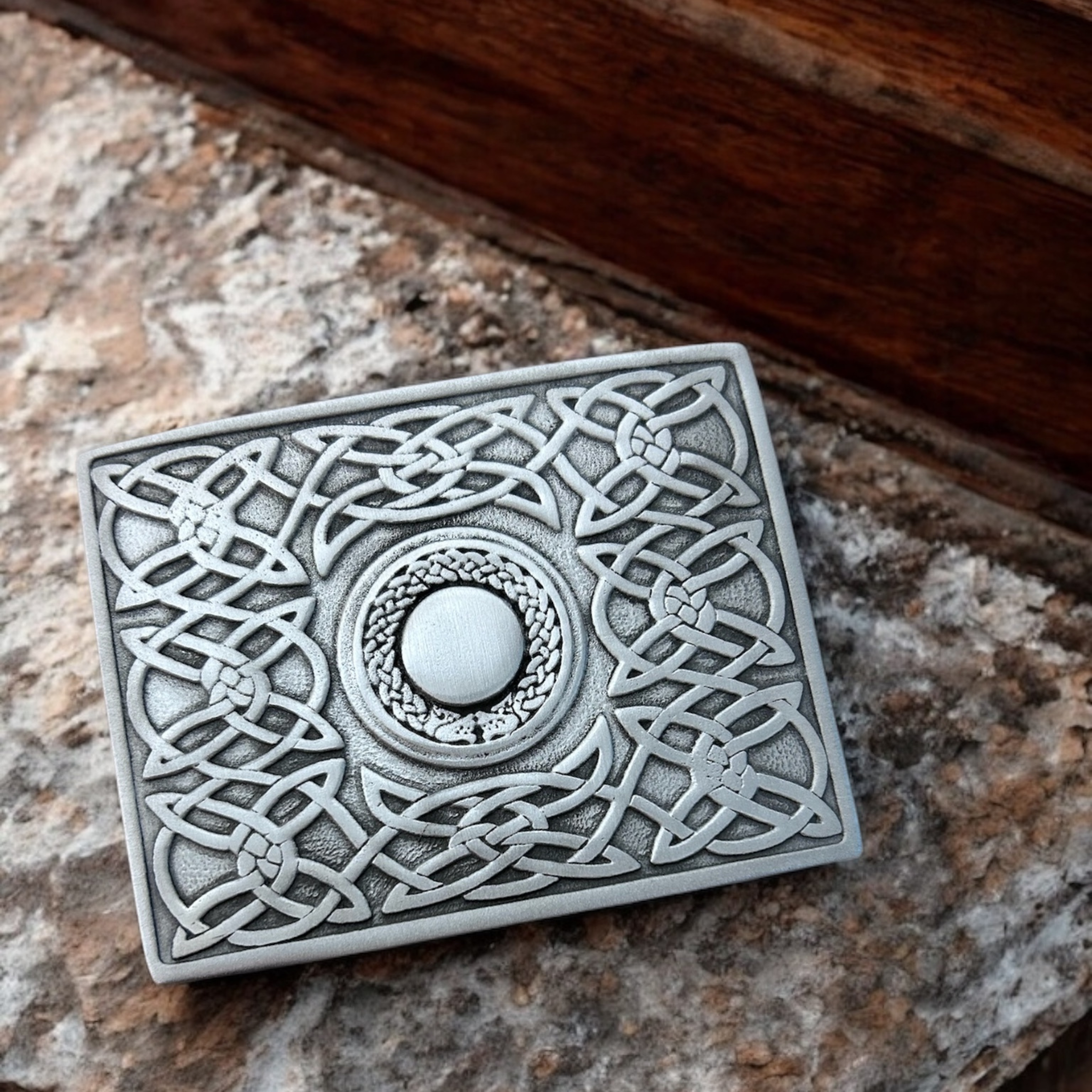 Celtic Torque Kilt Belt Buckle Antique