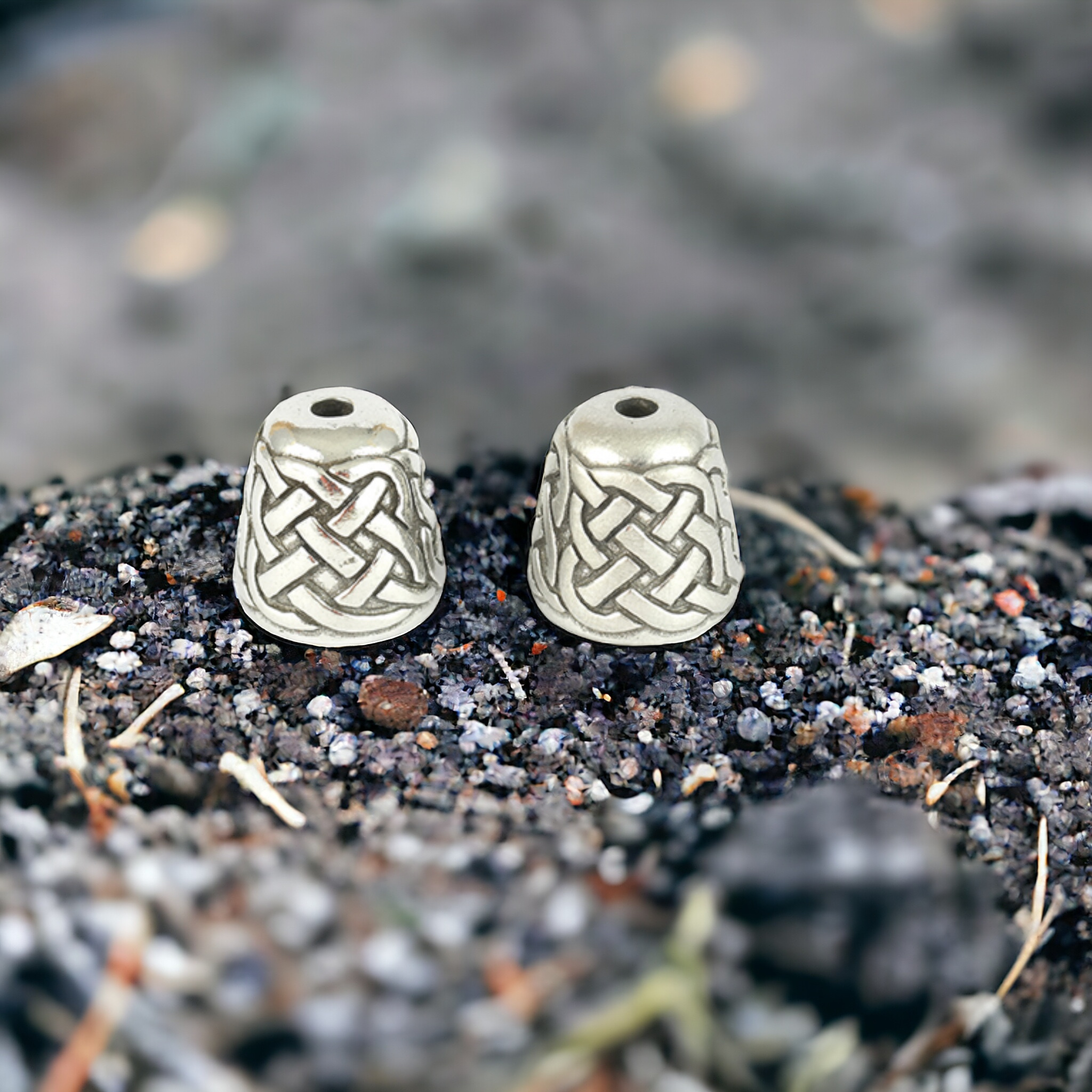 Celtic knot sporran cones