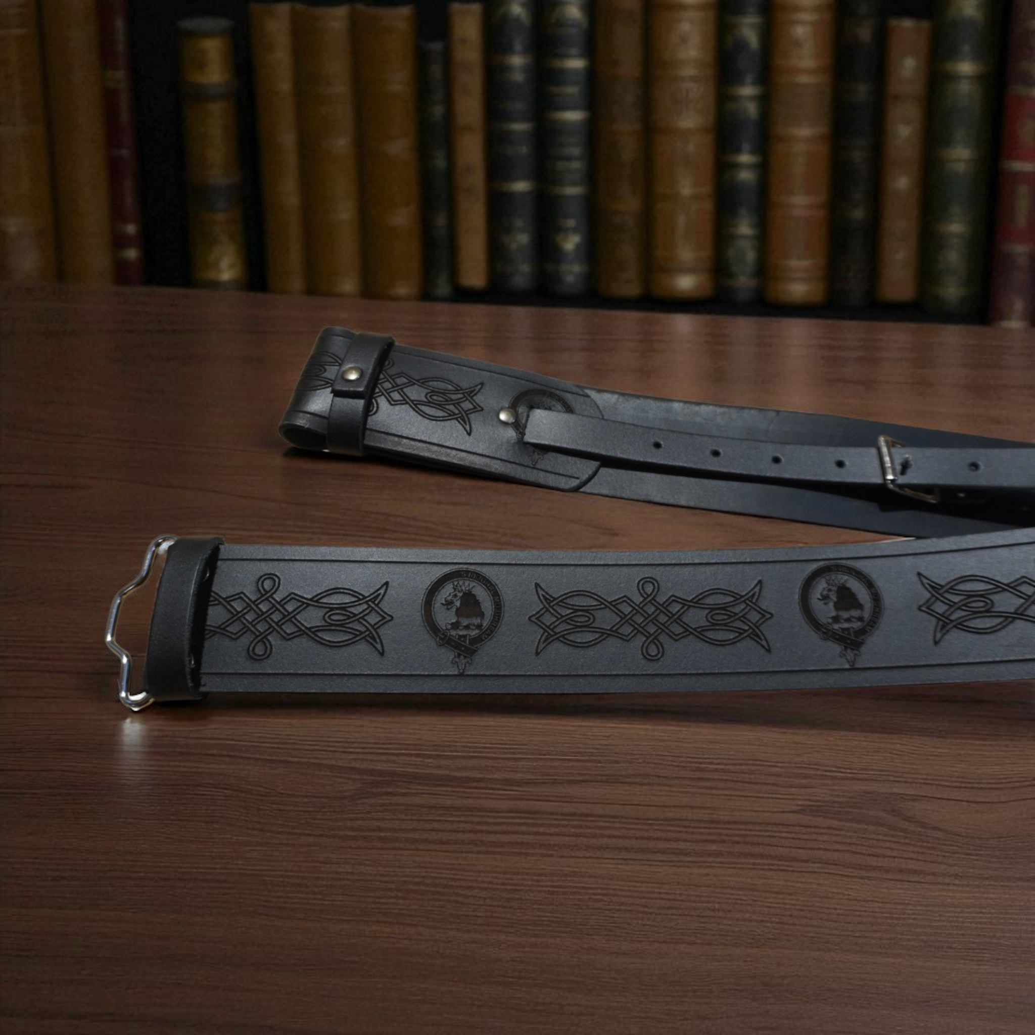 Clan Crest Engraved Kilt Belt