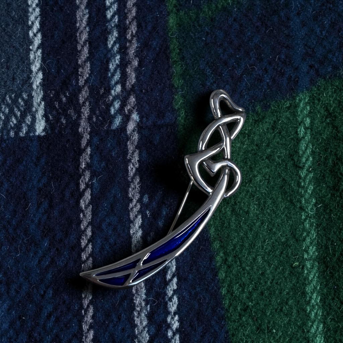 modern saltire scottish kilt pin