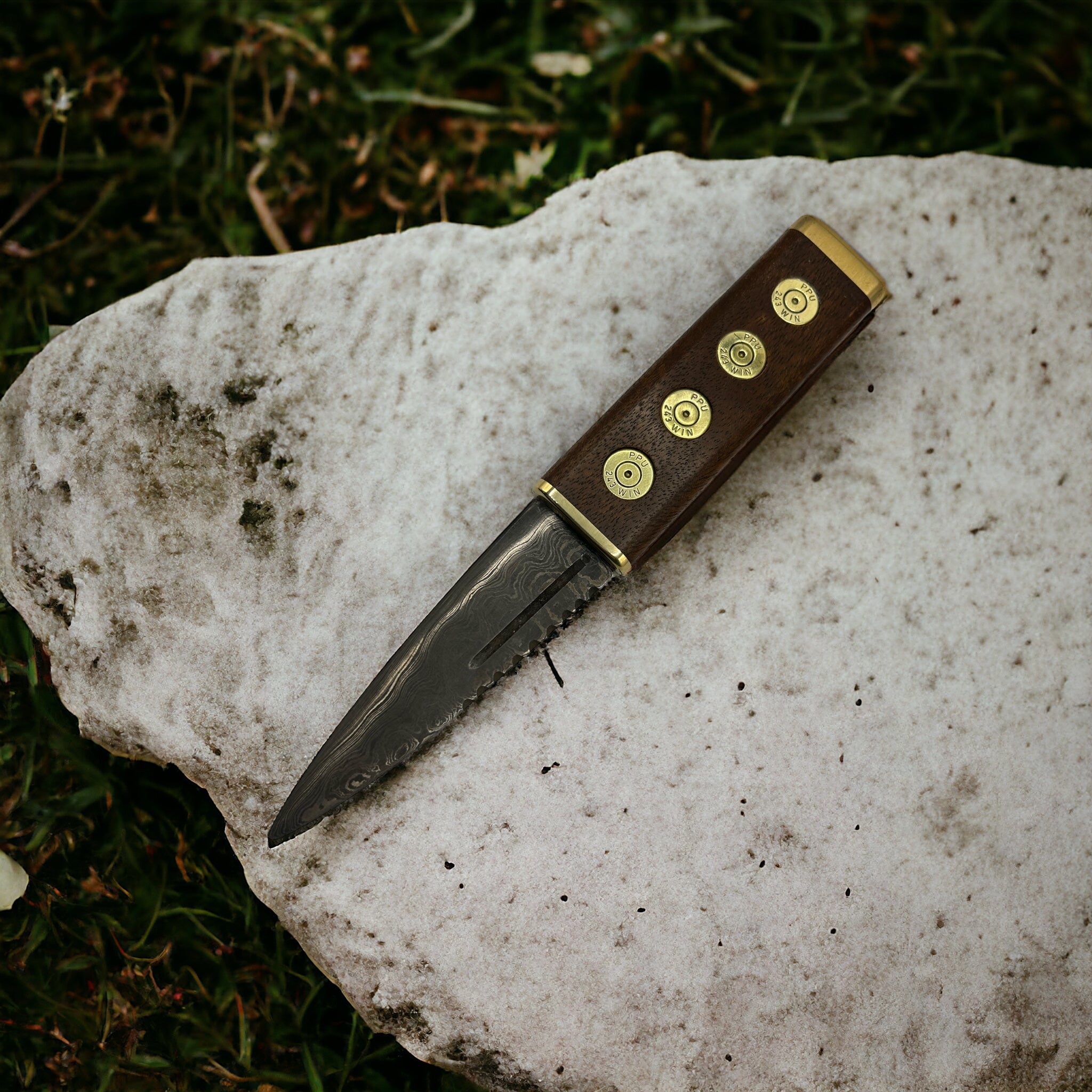 Sniper Sgian Dubh with Damascus Blade