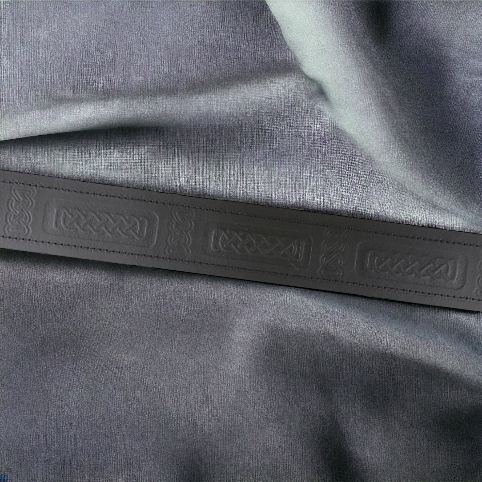 Celtic embossed kilt belt  made by Margaret Morrison