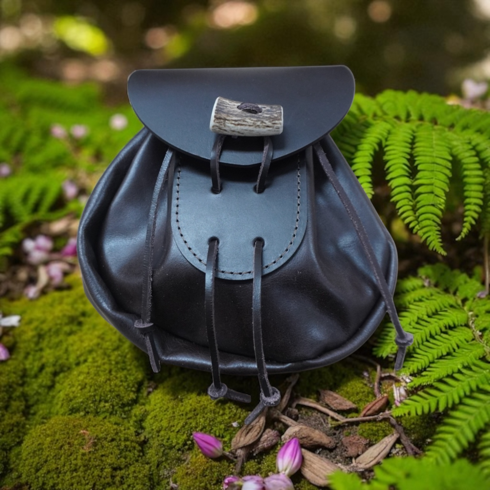 Rob Roy brown leather sporran