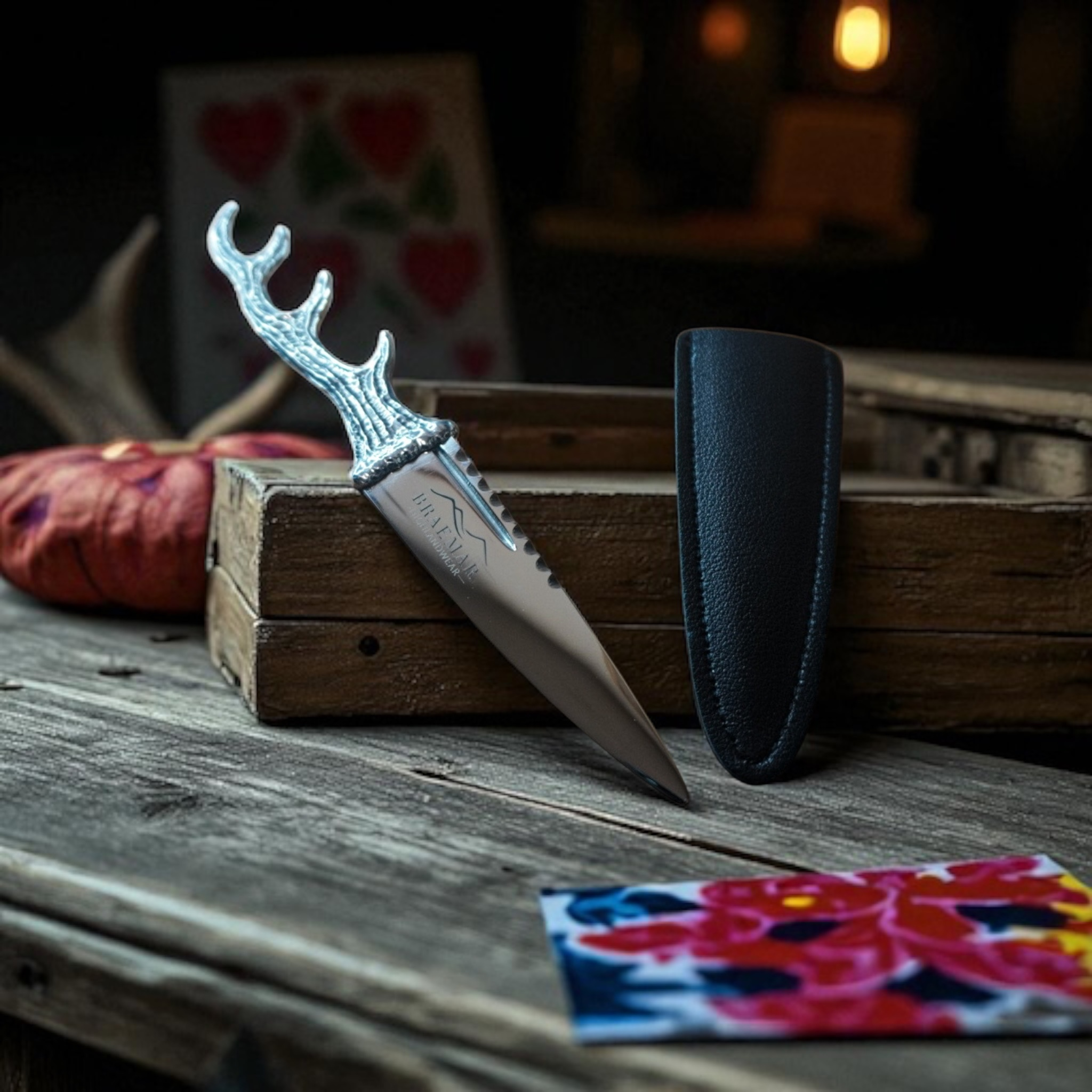 Scottish Antler Sgian Dubh Polished