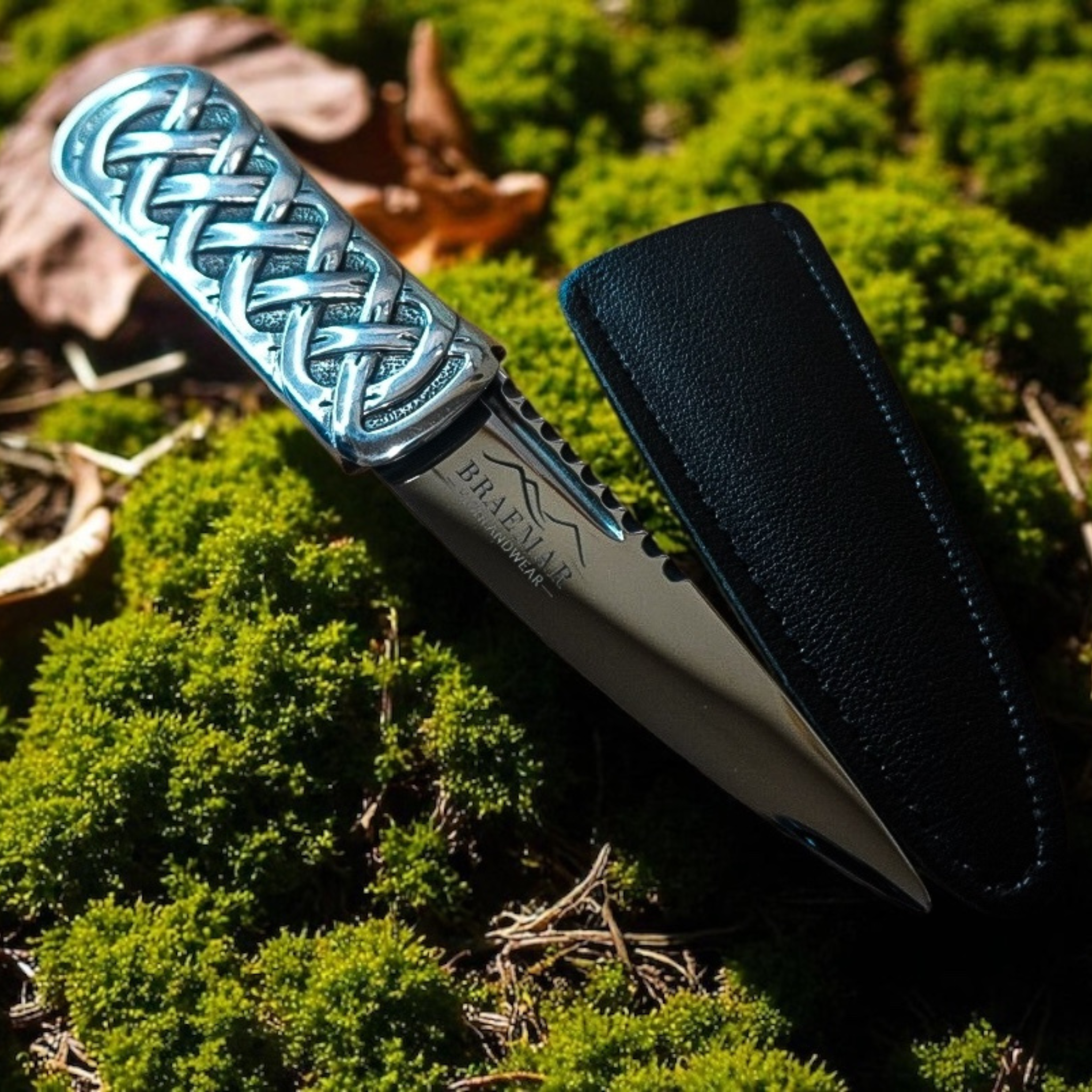 Scottish Celtic Knot Sgian Dubh Polished 