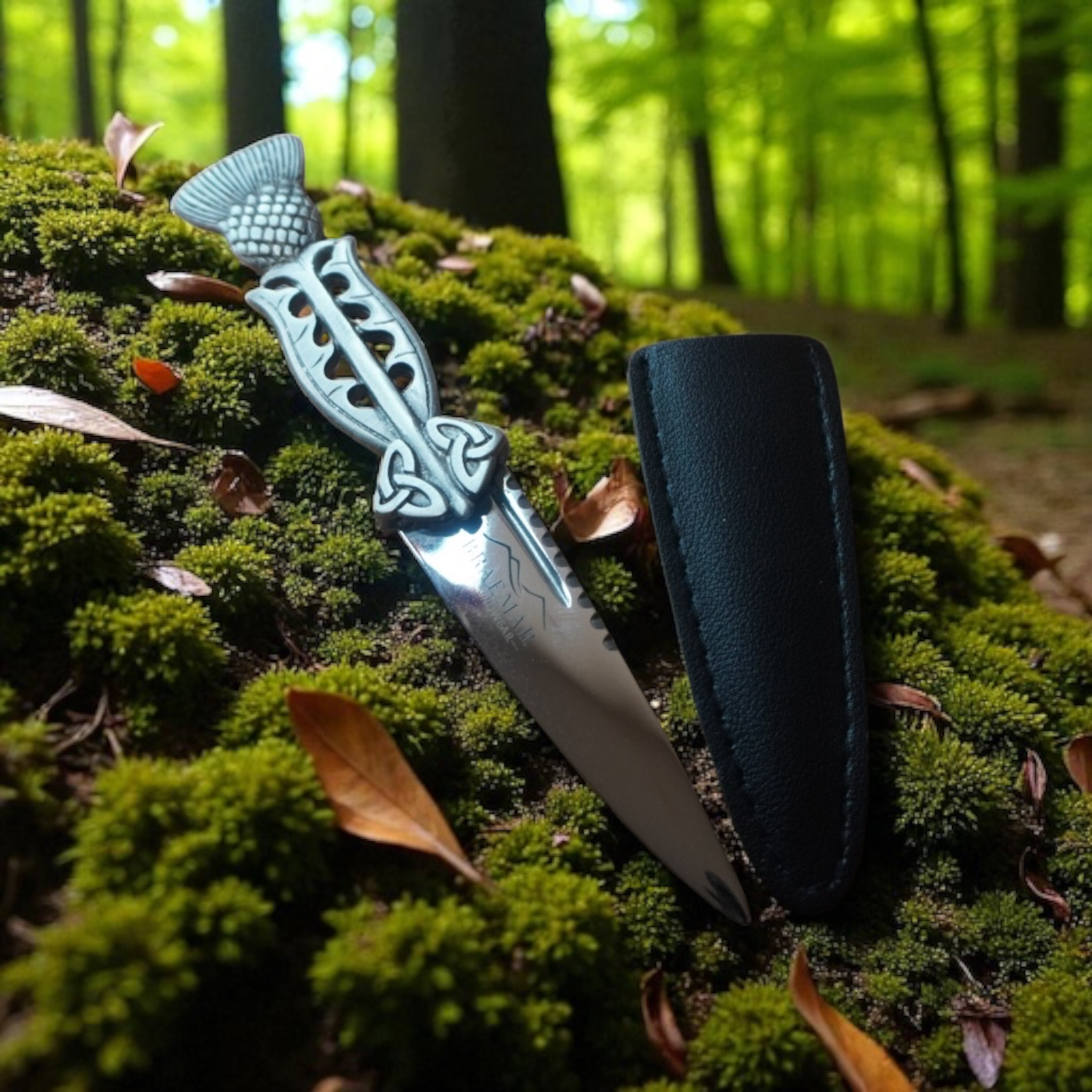 Scottish Thistle Sgian Dubh Antique 