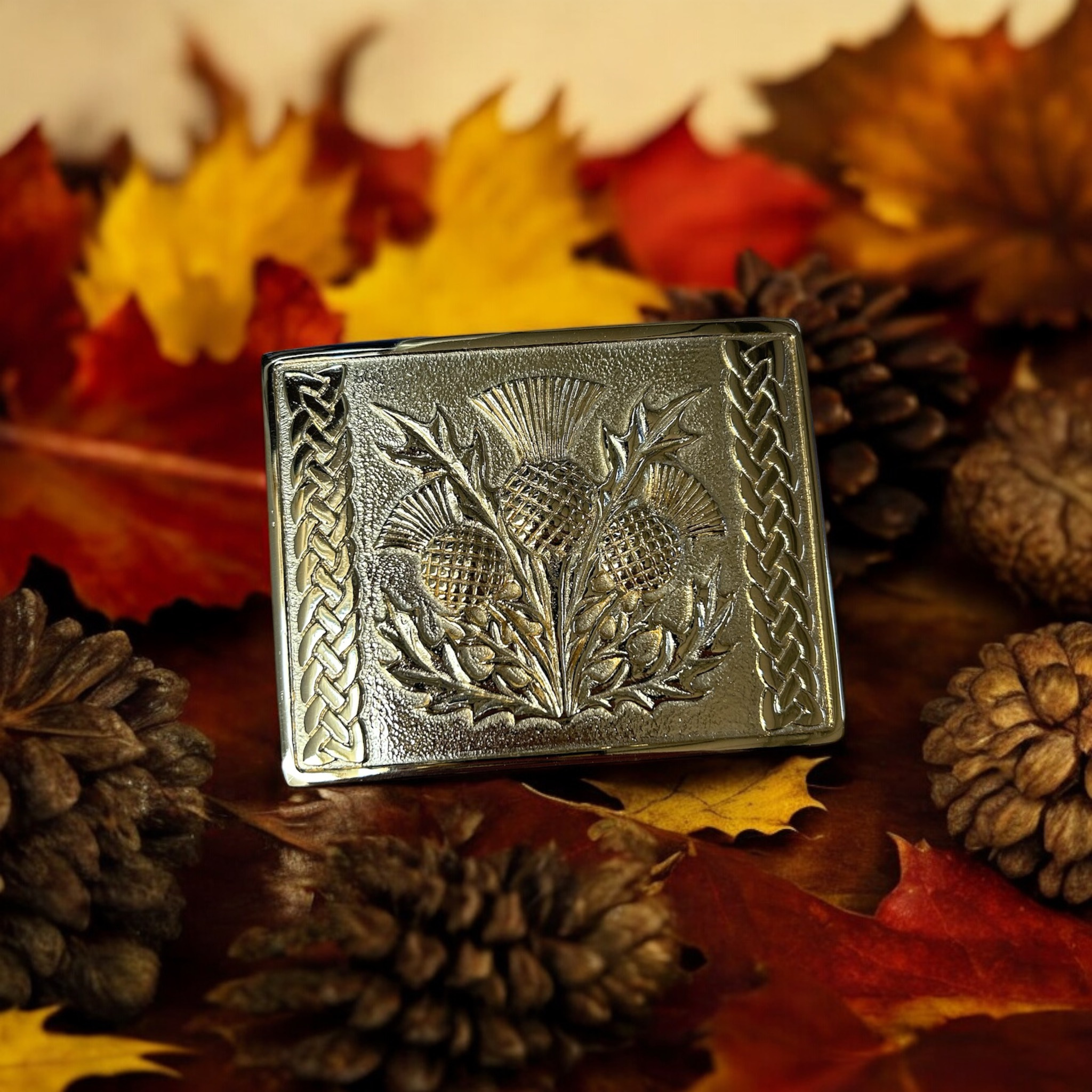 Scottish Thistle Kilt Belt Buckle